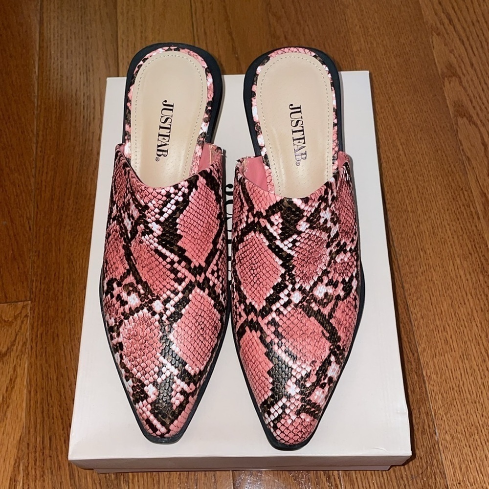 JustFab Coral Snake Mules